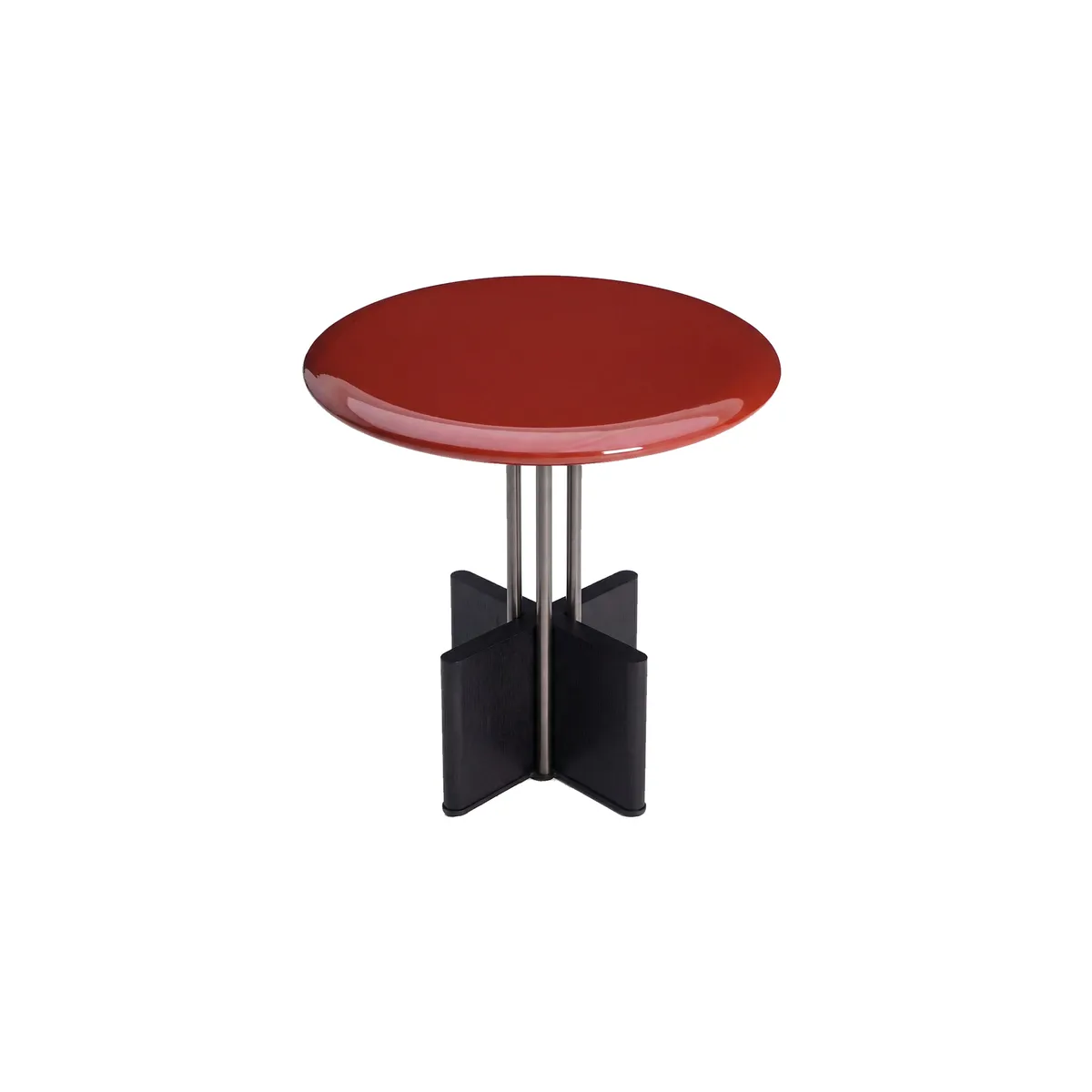 Crimson Axis Side Table